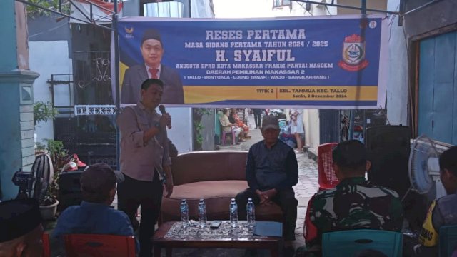 Reses Anggota DPRD Makassar H.Syaiful.