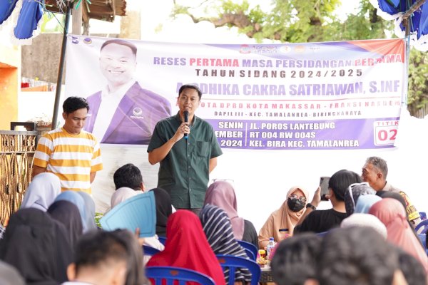 Reses di Tamalanrea, Legislator NasDem Odhika Dengar Keluhan Warga Soal Lapangan Kerja dan Pendidikan