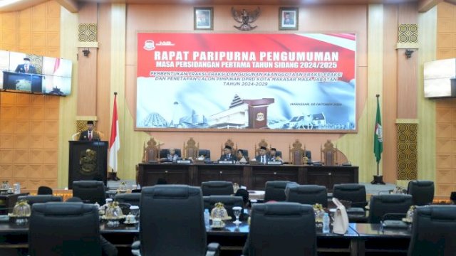 Bapenda Makassar Hadiri Rapat Pertama Sidang Paripurna Tahun 2024/2025