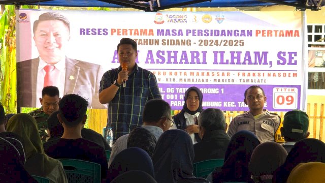 Ketua Fraksi NasDem Ari Ashari Ilham saat Reses di Dapilnya.