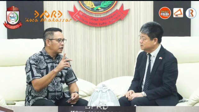 Ketua DPRD Makassar Supratman Terima Kunjungan Konsulat Jepang Ohashi Koichi.