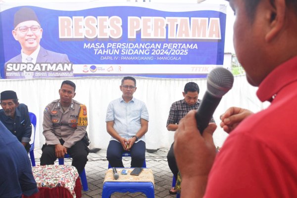 Ketua DPRD Makassar Supratman Reses di Dapil Manggala-Panakkukang, Masalah Banjir Dikeluhkan Warga