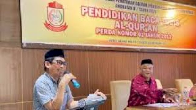 Sosialisasi Perda Pendidikan Baca Tulis Al-Qur’an, Muchlis Misbah: Pedoman Hidup