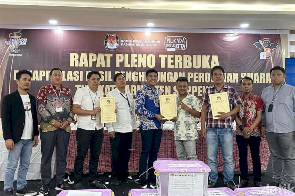 Suwardi-Selle Menangi Pilkada Soppeng dengan Perolehan 56,52% Suara