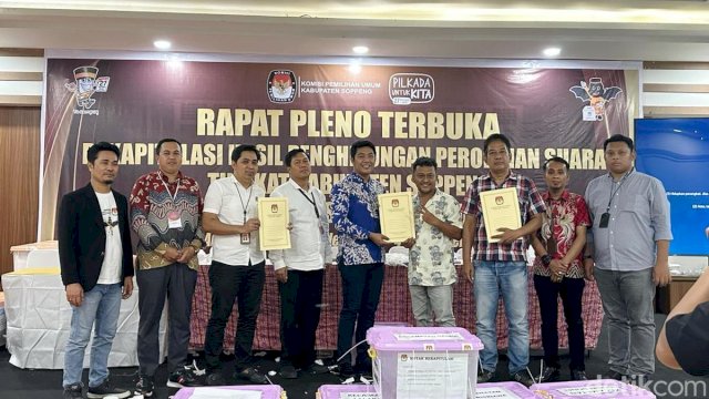 Suwardi-Selle Menangi Pilkada Soppeng dengan Perolehan 56,52% Suara