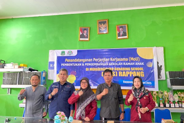 Tiga OPD Pemkab Sidrap Jalin Kerja Sama dengan SMP Muhammadiyah Boarding School Rappang