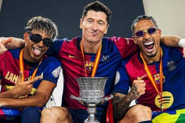 Selamat! Barca Juara Piala Super Spanyol, Hajar Real Madrid 5-2