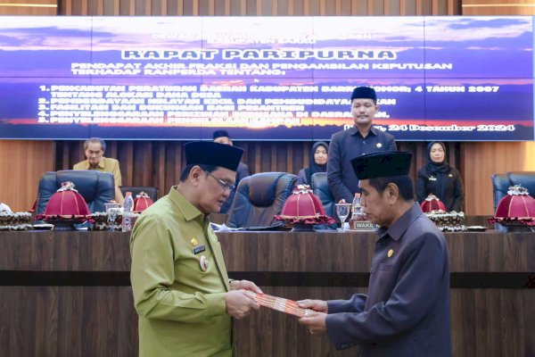 Bupati Barru: Lima Peraturan Daerah Baru Ditetapkan untuk Maju dan Sejahterakan Masyarakat