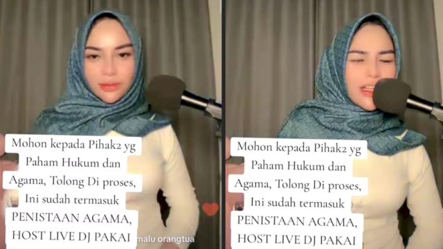 Selebgram Mira Ulfa baca alquran diiringi musik Dj sambil joget.