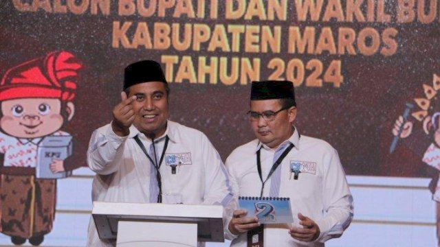 Pasangan Chaidir Syam-Moetazim Ditetapkan jadi Pemenang di Pilbup Maros.