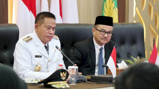 Sekda Jufri Rahman Bersam Pj Gubernur Sulsel, Prof Fadjry Djufry