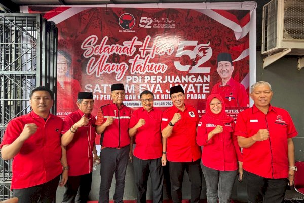 Momentum HUT ke-52, DPD PDIP Sulsel Bagikan 52 Ribu Bibit Pohon dan Benih Ikan