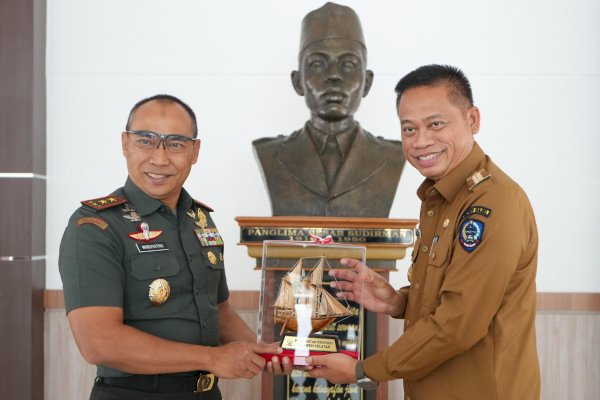 Pj Gubernur Sulsel Prof Fadjry Djufry &#8211; Pangdam XIV Mayjen TNI Windiyatno Bahas Kerjasama Swasembada Pangan