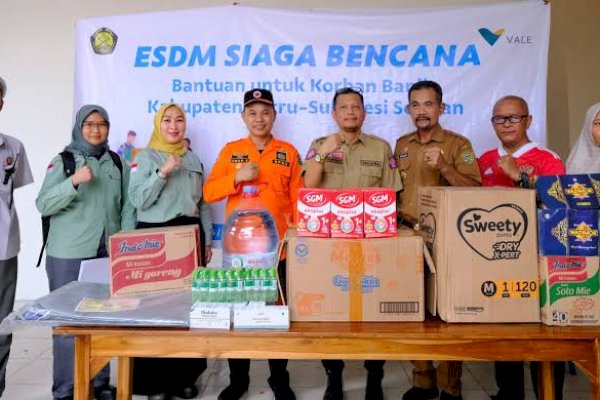 Ringankan Beban Korban Banjir, PT Vale Salurkan Bantuan Sembako hingga Obat-obatan di Barru dan Soppeng