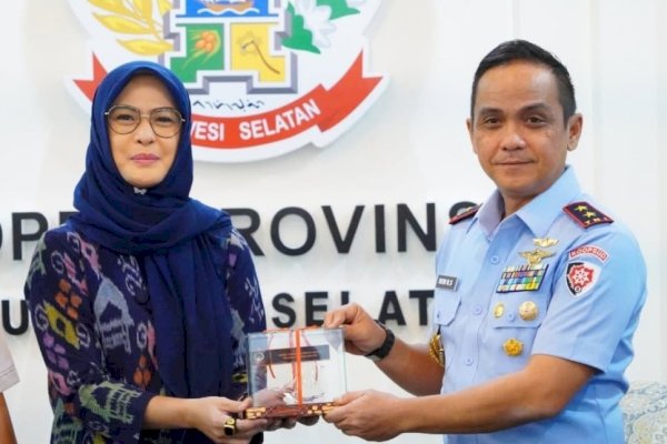 Ketua DPRD Sulsel Rachmatika Dewi Terima Kunjungan Marsda TNI dan Asisten Pidana Militer Kejati Sulsel