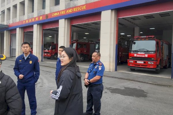 Jajaki Kerja Sama, Damkarmat Makassar Kunjungan ke China