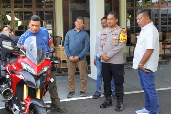 Bupati Bulukumba Andi Utta Sambut Touring Motor Kapolda Sulsel