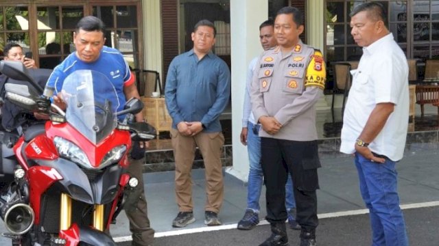 Bupati Bulukumba Andi Utta Sambut Touring Motor Kapolda Sulsel.