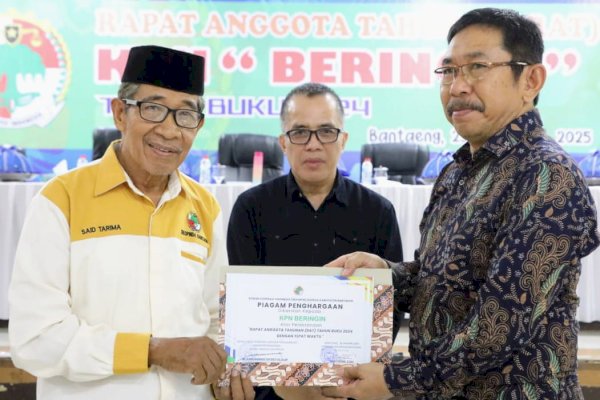 Rapat Akhir Tahunan KPN Beringin Bantaeng Diapresiasi Sekda Bantaeng