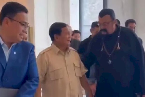 Prabowo Bertemu Aktor Laga Senior AS Steven Seagal, Teman Lama Sejak di Kopassus