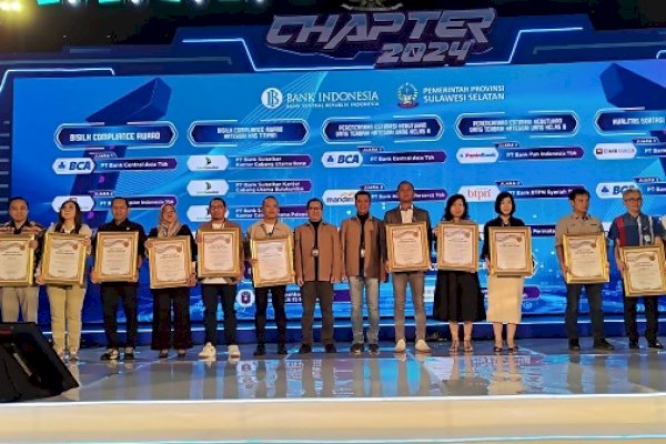 Bank Sulselbar Borong 3 Penghargaan di Acara CHAPTER 2024 BI
