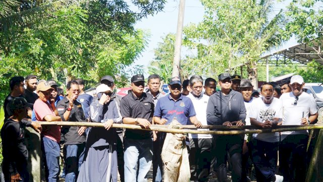 Bupati Sidrap Terpilih, Syaharuddin Alrif Bareng Pj Bupati Sidrap Idham Kadir.