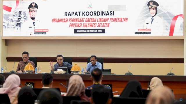 Sekda Jufri Rahman Pimpin Rapat Koordinasi OPD.