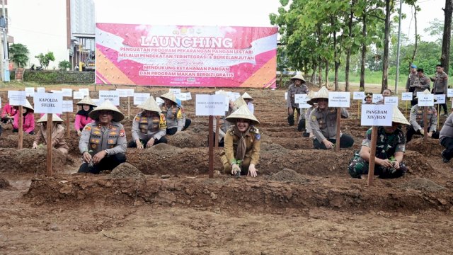 Wagub Sulsel Fatmawati Rusdi Apresiasi Program Pangan Lestari Polda.