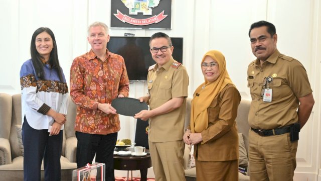 Sekda Sulsel, Jufri Rahman Menerima Kunjungan Duta Besar Kanada untuk Indonesia Ambassador Y.M. Jess Dutton.