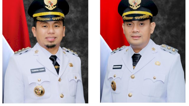 Wali Kota Parepare Tasming Hamid dan Wakil Wali Kota Hermanto.