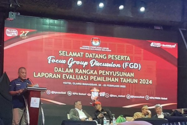 KPU Sulsel Gelar FGD untuk Evaluasi Pemilu 2024, Gunakan Pendekatan Empat Dimensi