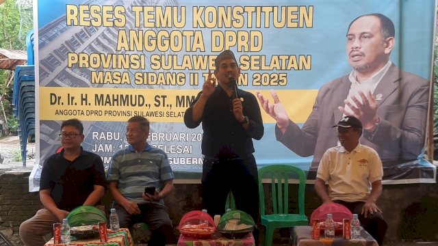 Anggota DPRD Sulsel dari Fraksi NasDem, Mahmud.