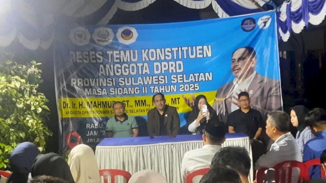 Anggota DPRD Sulsel, Mahmud.