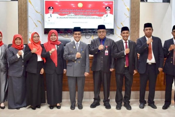 Pemkab Selayar Lantik Sejumlah Pejabat, Andi Triyanti Musdalifah Jadi Kepala BKPSDM