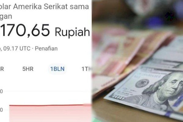 Bikin Geger! Kurs Dollar AS Anjlok Jadi Rp 8.170 Trending di Media Sosial, Picu Beragam Komentar Warganet Sebut Google &#8220;Error&#8221;