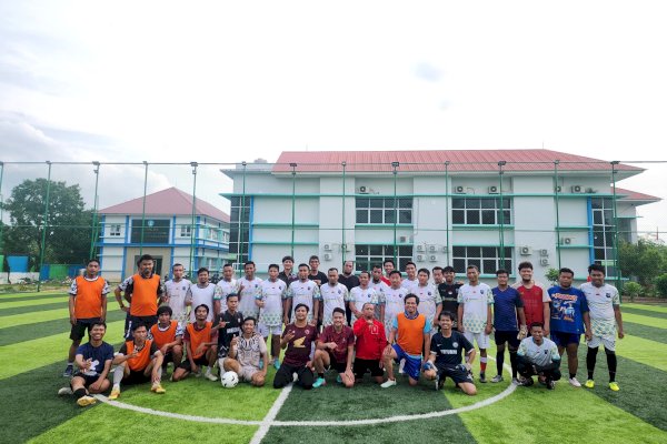 Jalin Silaturahmi, Poltekkes Kemenkes Gelar Ekshibisi Minisoccer Bareng Jurnalis