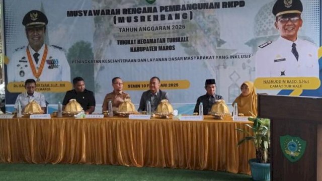 Ketua DPRD Maros Gemilang Pagessa hadiri Musrenbang.