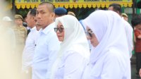 Diguyur Hujan, Semangat Bupati dan Wabup Terpilih Lutim Tak Luntur di Gladi Bersih Pelantikan