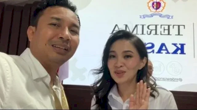 Bupati Lutra Andi Abdullah Rahim bersama Gubernur Maluku Utara Sherly Tjoanda.