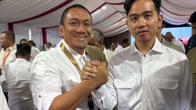 Bupati Luwu Timur, H. Irwan Bachri Syam Bersama Wakil Presiden RI, Gibran Rakabuming Raka.