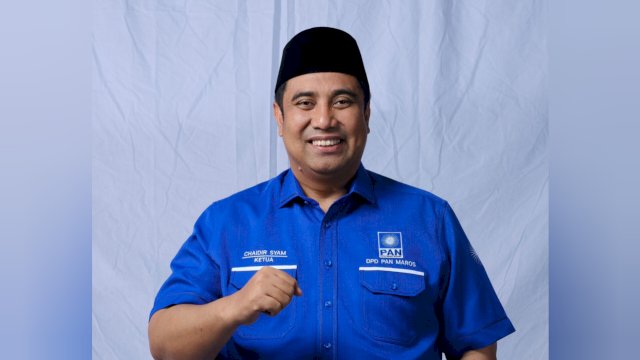 Ketua PAN Maros, Chaidir Syam.