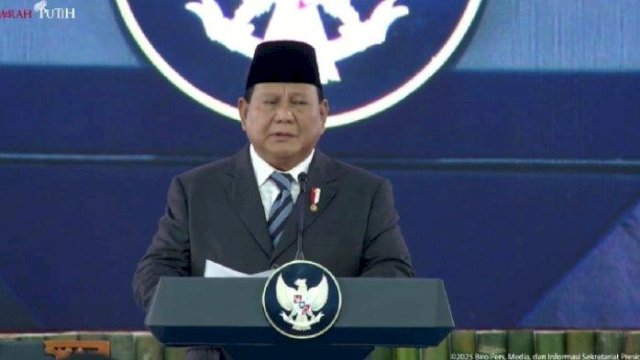 Presiden Prabowo saat Pelantikan Kepala Daerah.