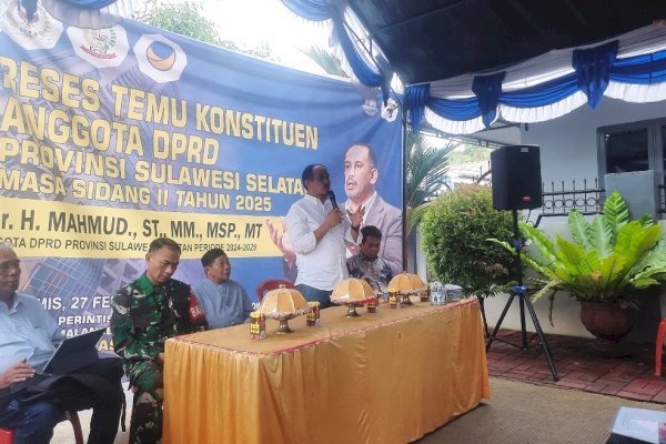 Reses di Tamalanrea, Legislator NasDem Mahmud Siap Perjuangkan Masalah SMP dan Pembenahan SMA 23 Makassar