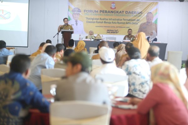 Forum SKPD Disperkim, Pj Sekda Makassar Tekankan Perencanaan Berdasarkan Data Akurat