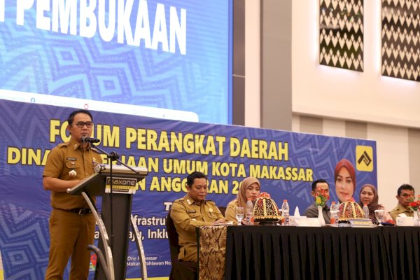 Pj Sekda Makassar Irwan Adnan Buka Forum Perangkat Daerah Dinas Pekerjaan Umum, Bahas Perencanaan Infrastruktur Kota