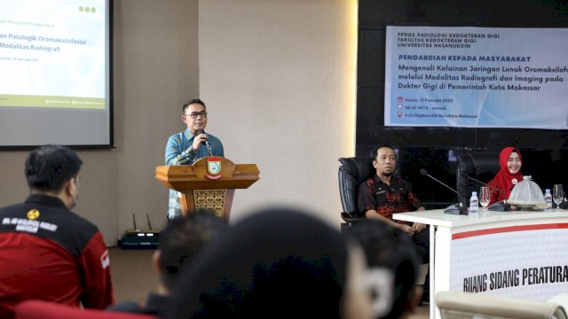 Pj Sekda Makassar Buka Sosialisasi Radiologi Kedokteran Gigi.