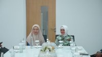 Momen Hangat Indira Yusuf Ismail Sambut Melinda Aksa di Kantor TP PKK Kota Makassar