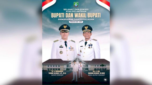 Presiden Prabowo Lantik Muhammad Yusran Lalogau – Abdul Rahman Assegaf sebagai Bupati dan Wakil Bupati pangkep