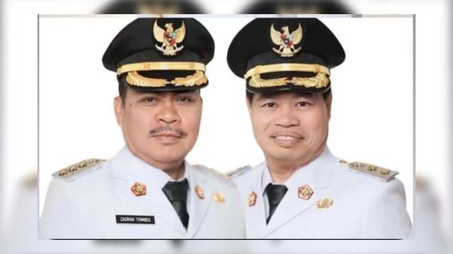 Bupati dan Wakil Bupati Tana Toraja Zadrak-Erianto