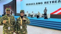 Potret Gagah dan Cantiknya Andi Sudirman-Fatmawati Rusdi Pakai Baju Loreng Komcad di Akmil Magelang
